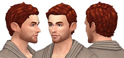 My Sims 4 Blog Sauvage Hair For Males By Rope