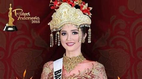 Sonia Fergina Finalis Asal Bangka Belitung Berhasil Meraih Mahkota Puteri Indonesia 2018