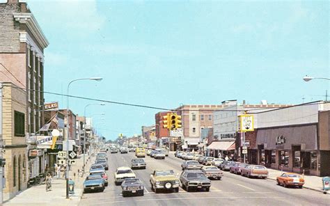 Wexford Cadillac Mi Downtown View Of Mitchell Street 1960s