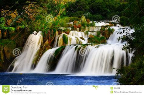 A Silky Waterfall Stock Photo Image Of Rapid Motion 8056982