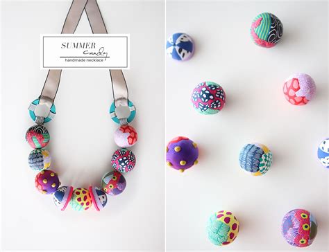 Summer Candy Necklace Candy Necklaces Summer Candy Clay Beads