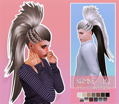 Down With Patreon The Sims 4 Patreon Namine Hair Sims 4 Sims Hair