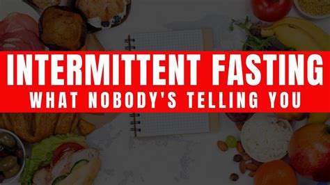 Intermittent Fasting What Nobodys Telling You Intermittent Fasting