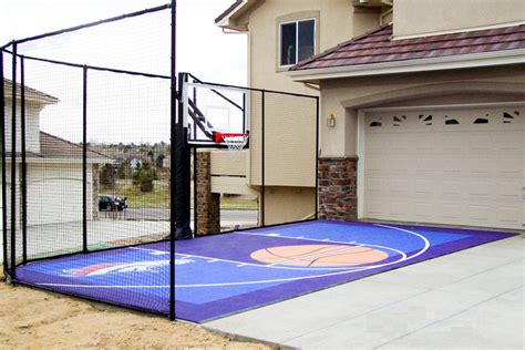 One of our best selling products is basketball court tile check out the harlem globetrotters playing on our backyard basketball court tile or design a court for your backyard just visit our court designer. Fitting a Home Basketball Court in Your Backyard | Sport Court