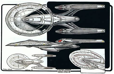 Final Version Of Enterprise E Concept Art By John Eaves Star Trek Art