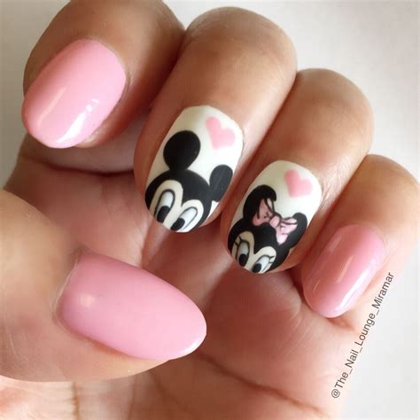 Disney Mickey Minnie Mouse Nail Art Design Uñas Mickey Y Minnie