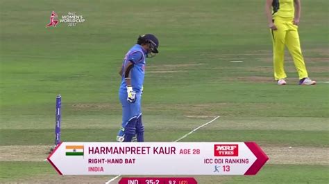 Harmanpreet Kaur Scored In Nd Semi Final Match Icc Womens World Cup Youtube