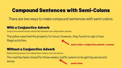 Compound Sentences With Semi Colons Ted Ielts