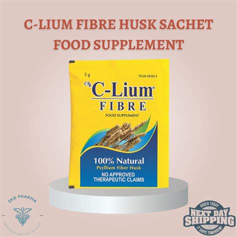 C Lium Fibre Psyllium Fiber Husk Original Flavor 5 Sachets Shopee