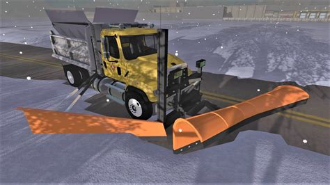 Farming Simulator Real Life Mod Freightliner Snow Plow Truck Plowing