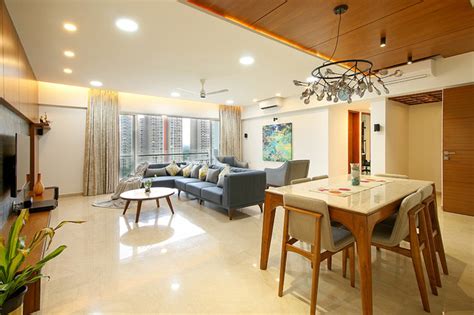 Living And Dining Contemporain Salon Pune Par Area Planz Design