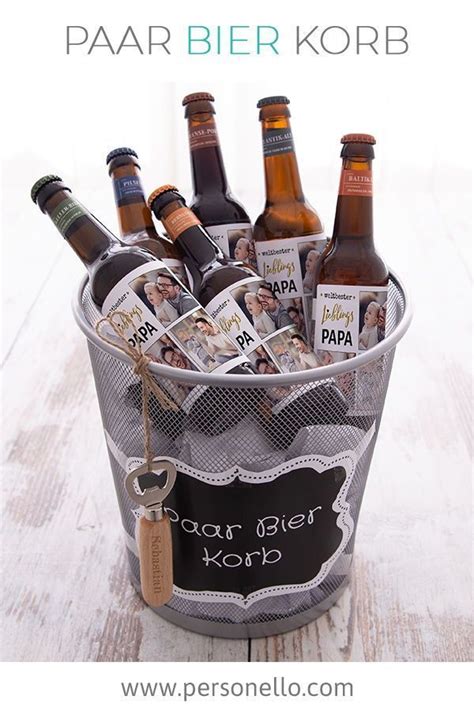 Personalisierte geschenke zum valentinstag eben. DIY #Geschenk: Paar Bier Korb mit Wunschtext und coolen ...