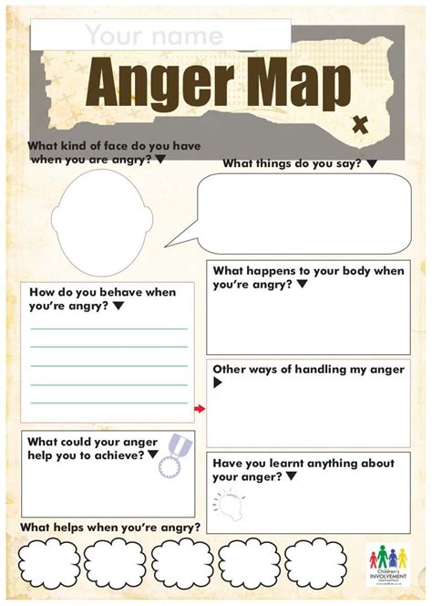Anger Map Social Skills Anger Management Anger