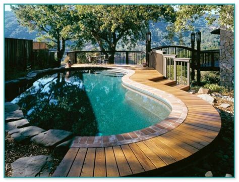 Inground Pool Deck Design Ideas