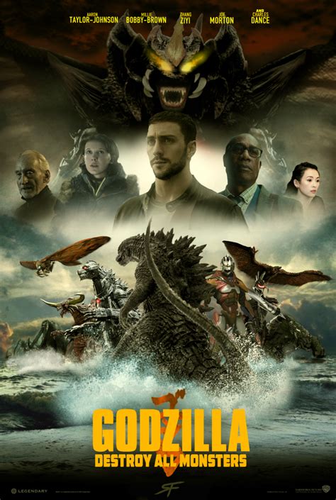 Godzilla Destroy All Monsters Poster Fan Made By Sebastiansmind On