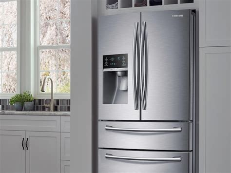 28 Cu Ft 4 Door French Door Refrigerator In Stainless Steel Refrigerator Rf28hmedbsr Aa