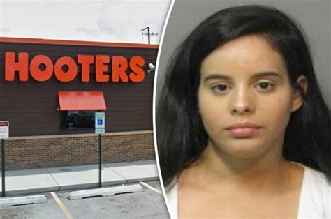 Hooters Waitress Cuffed Over Busty Bust Up With Female Co Worker