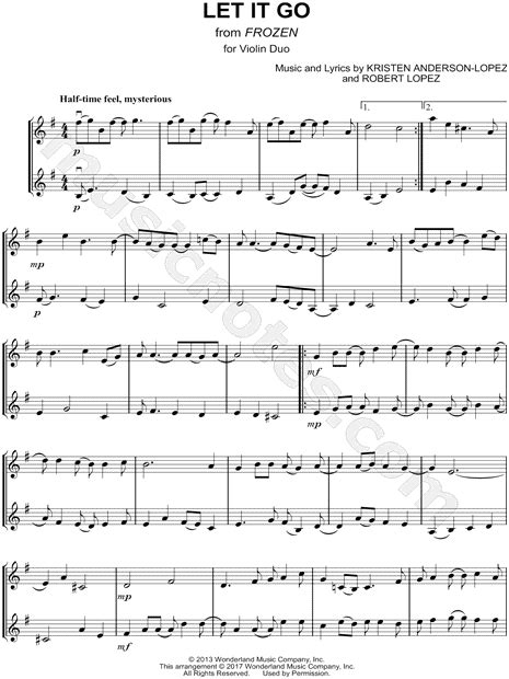 Let It Go Easy Violin Sheet Music Free Download Free Music Frozen Let