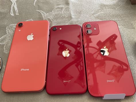 Product Red Xr Vs 12 Mini This Is What They Look Like Macrumors Forums