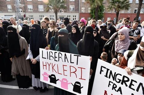 Denmarks Ban On Muslim Face Veil Is Met With Protest The New York Times