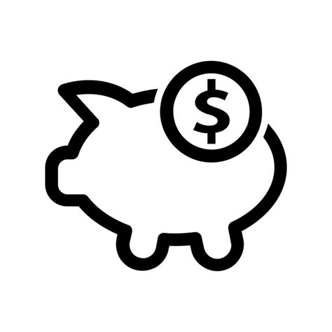 Vector Of Piggy Bank Icon Saving Money Symbol 8015833 Vector Art At