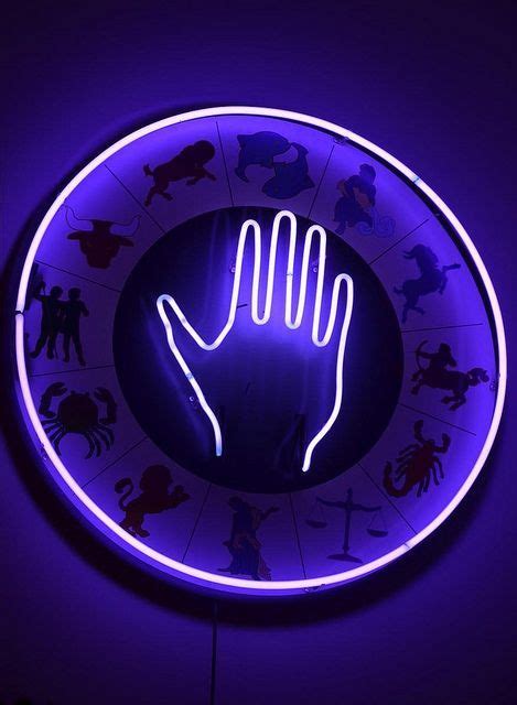 Purple Neon Hand Neon Signs Neon Aesthetic Neon