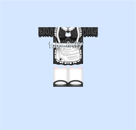 Roblox Maid Shirt Template