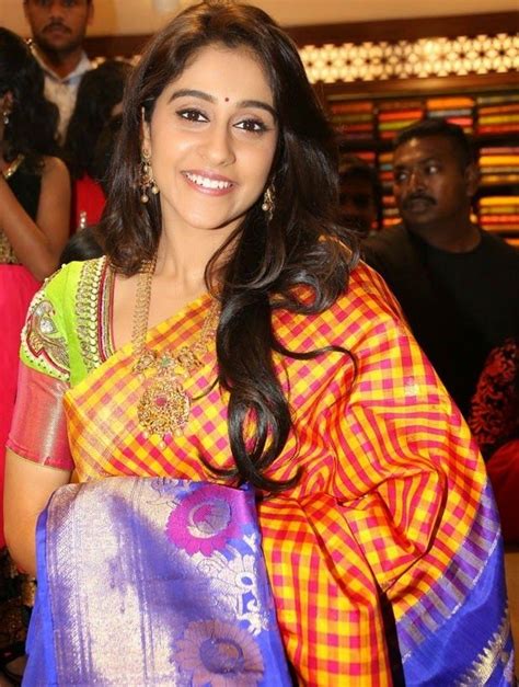 Glamorous South Indian Model Regina Cassandra Photos In Traditional Red Saree Regina Cassandra