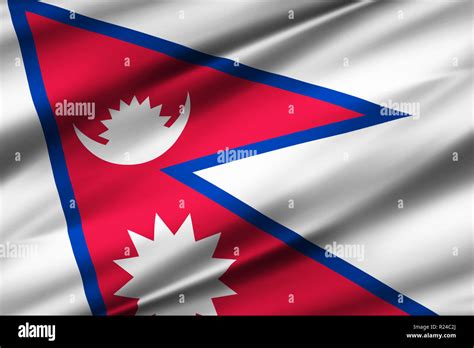 Nepal 3d Waving Flag Illustration Texture Can Be Used As Background
