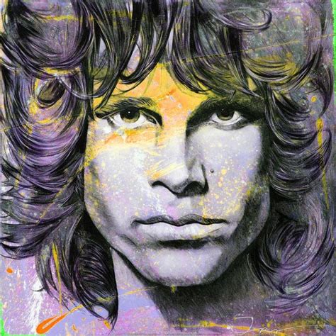 Jim Morrison Version 6 Overpainted Print Artwork Jim Morrison Pop