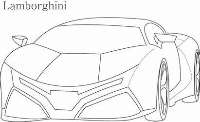 Lamborghini Coloring Pages Cars Lambo Veneno Drawing