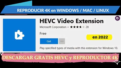 𝐒𝐎𝐋𝐔𝐂𝐈𝐎𝐍𝐀𝐃𝐎 Reproducir 4k Windowsmaclinux Códec Hevc Gratis Youtube