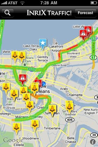 The free iphone app also offers useful context for data and quick access to important figures. Mobile Apps: INRIX TRAFFIC! For iPhone And Android Users