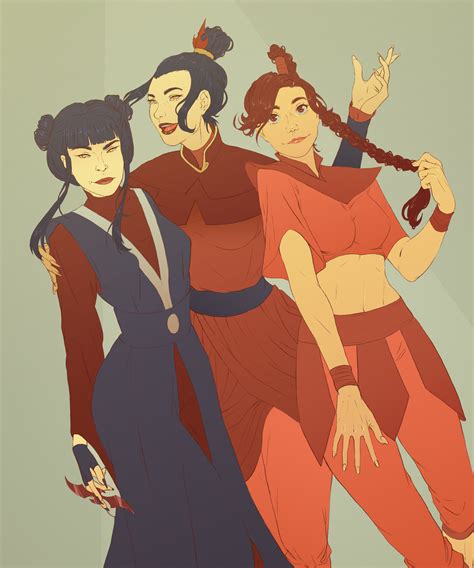 A Thousand Lifetimes Sarahvara Mai Azula And Ty Lee From Avatar