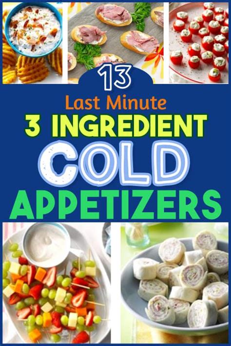 These easy appetizer recipes will get the party started. 3 Ingredient Cold Appetizers - 13 Easy Cold Appetizers to Make Ahead or Last Minute For a ...