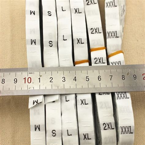 Smlxlxxl3xl 500 Pcs1 Roll Woven Clothing Garment Size Labels Tags
