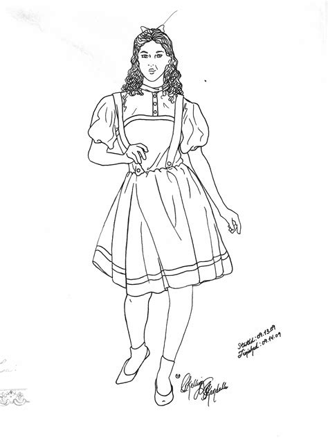 Dorothy Coloring Pages At Free Printable Colorings