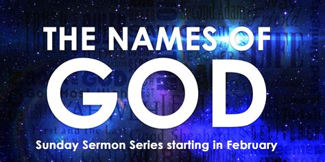 The Names Of God Sunday Sermon Series Calvary Chapel Worship Center