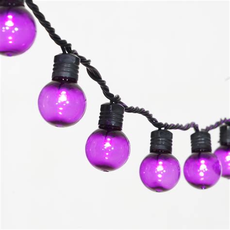 Way To Celebrate 12 Ft 70 Count Purple Led Globe Lights String