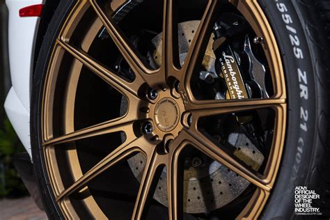 Fascinating Lamborghini Aventador With Bronze Custom Wheels By Adv1