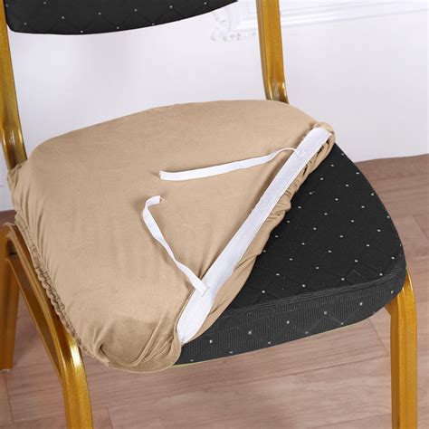 Velvet Dining Chair Seat Cover Stretch Fitted Seat Cushion Slipcover