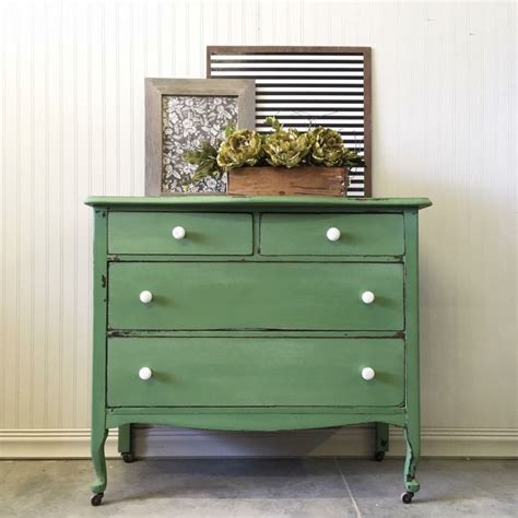 What kind of paint to use on furniture? Custom Green Dresser | General Finishes 2018 Design ...