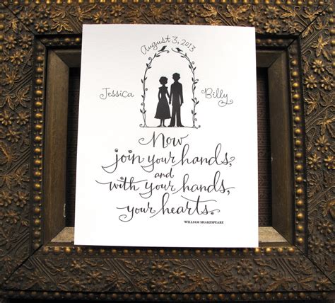 Personalized Wedding Print Now Join Your Hands And With Etsy