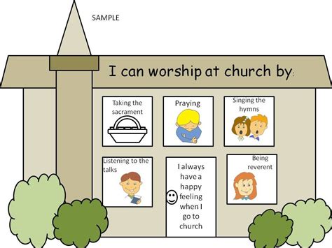 Worshiping At Church Lesson 40 Manual B Church Lessons Lds Primary