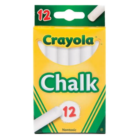 Crayola 12 Pack White Chalk 12 Boxes