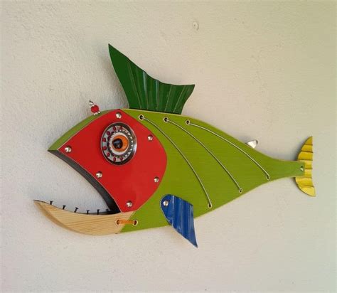 Fish Sculpture Fish Decor Beach House Decor Fishing Decor Etsy Fish