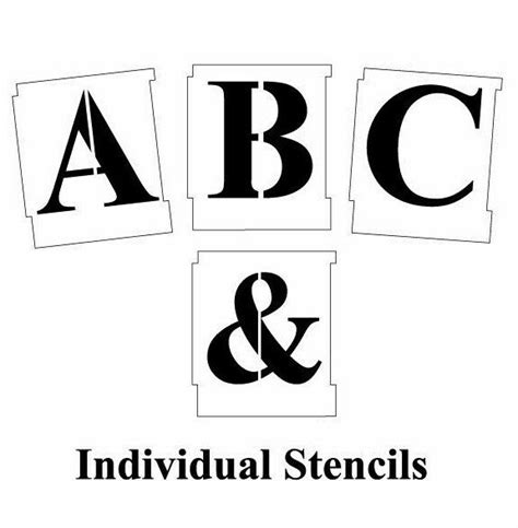 Downloadable Free Printable Alphabet Stencils Templates 14 Fonts And