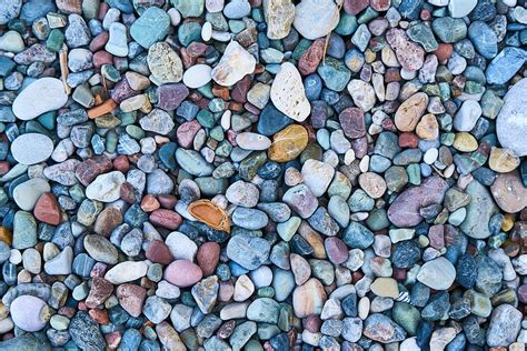 Stones Pattern Cobblestone Colorful Pebbles Rocks Erosion Nature
