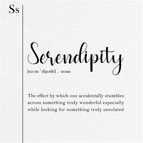 Serendipity Definition Typography Wall Art Digital Art
