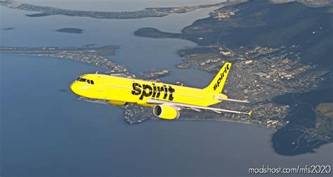 Spirit Airlines A321 Yellow “bare Fare” Mfs 2020 Livery Mod Modshost